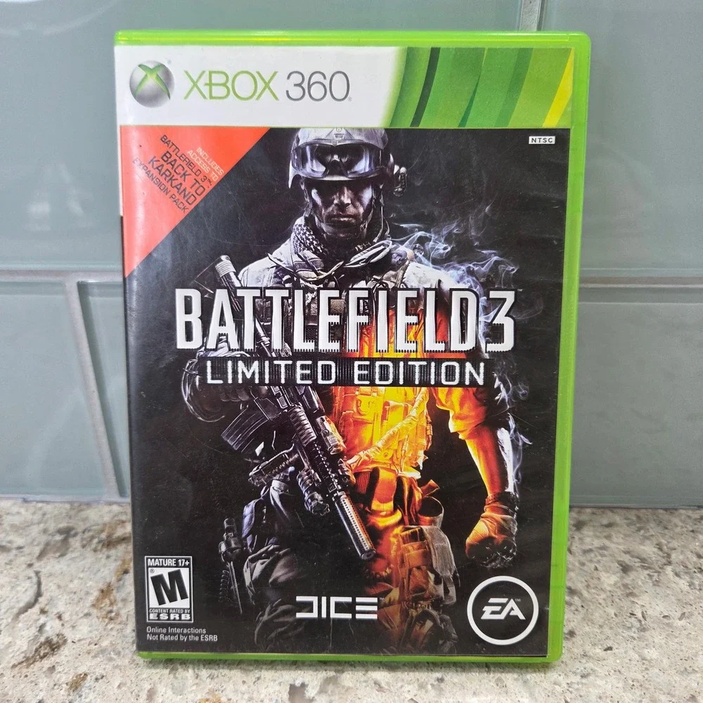 Battlefield 3 Limited Edition‎ Xbox 360 Game Back to Karkand Included